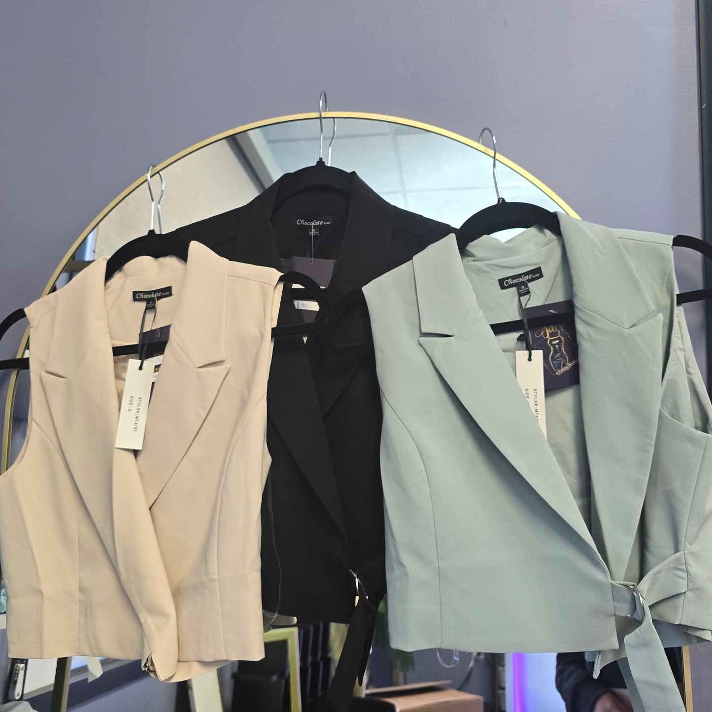 Dress Vest Silver Hardware