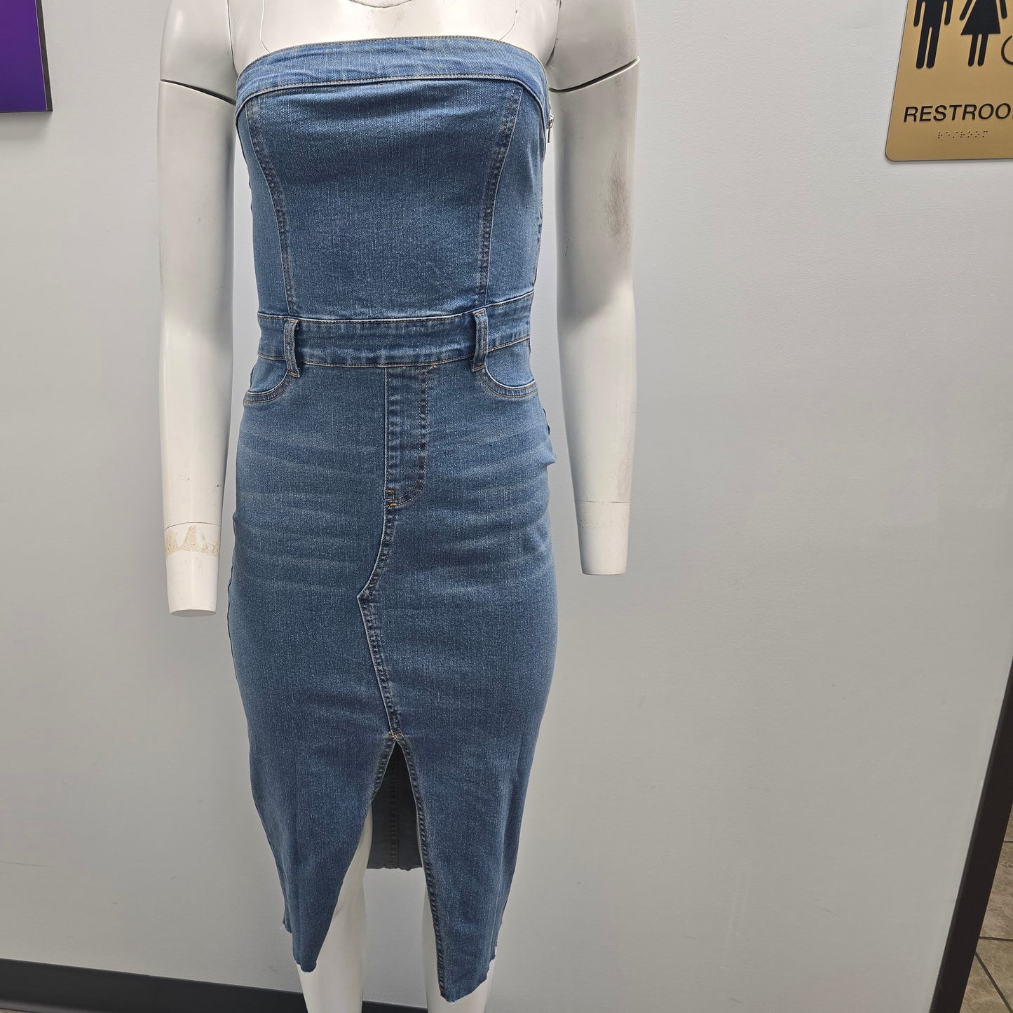 Denim Tube Dress Solange
