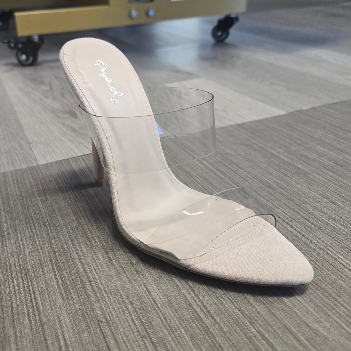 Light Pink& Clear Strap Heel