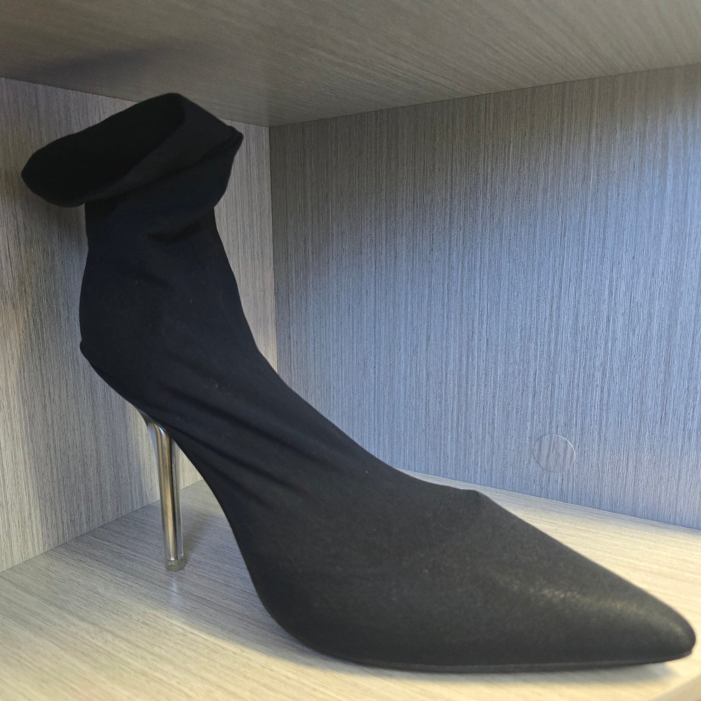 Black Sleeve High Heel