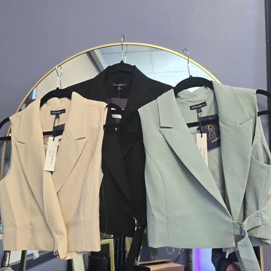 Dress Vest Silver Hardware