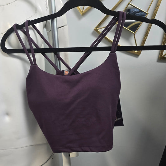 Mono B Deep Purple Crossback Tank