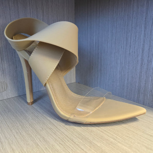 Tan Crossover High Heel