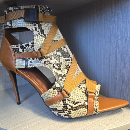 Snake Strap High Heel