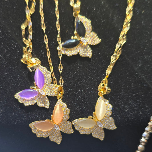 Gold Butterfly Necklace