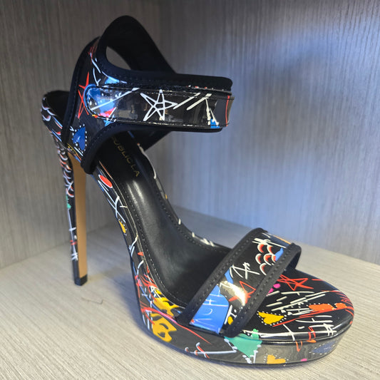 Black Colorful High Heel
